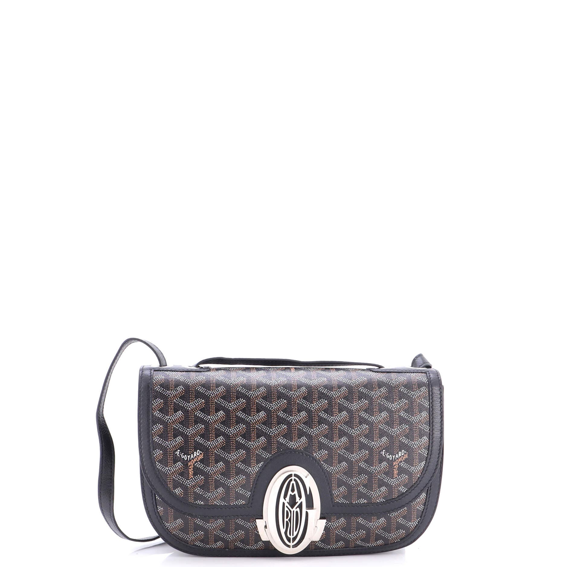 Pre-Owned Goyard 233 Bag Leather, Main, color, Black