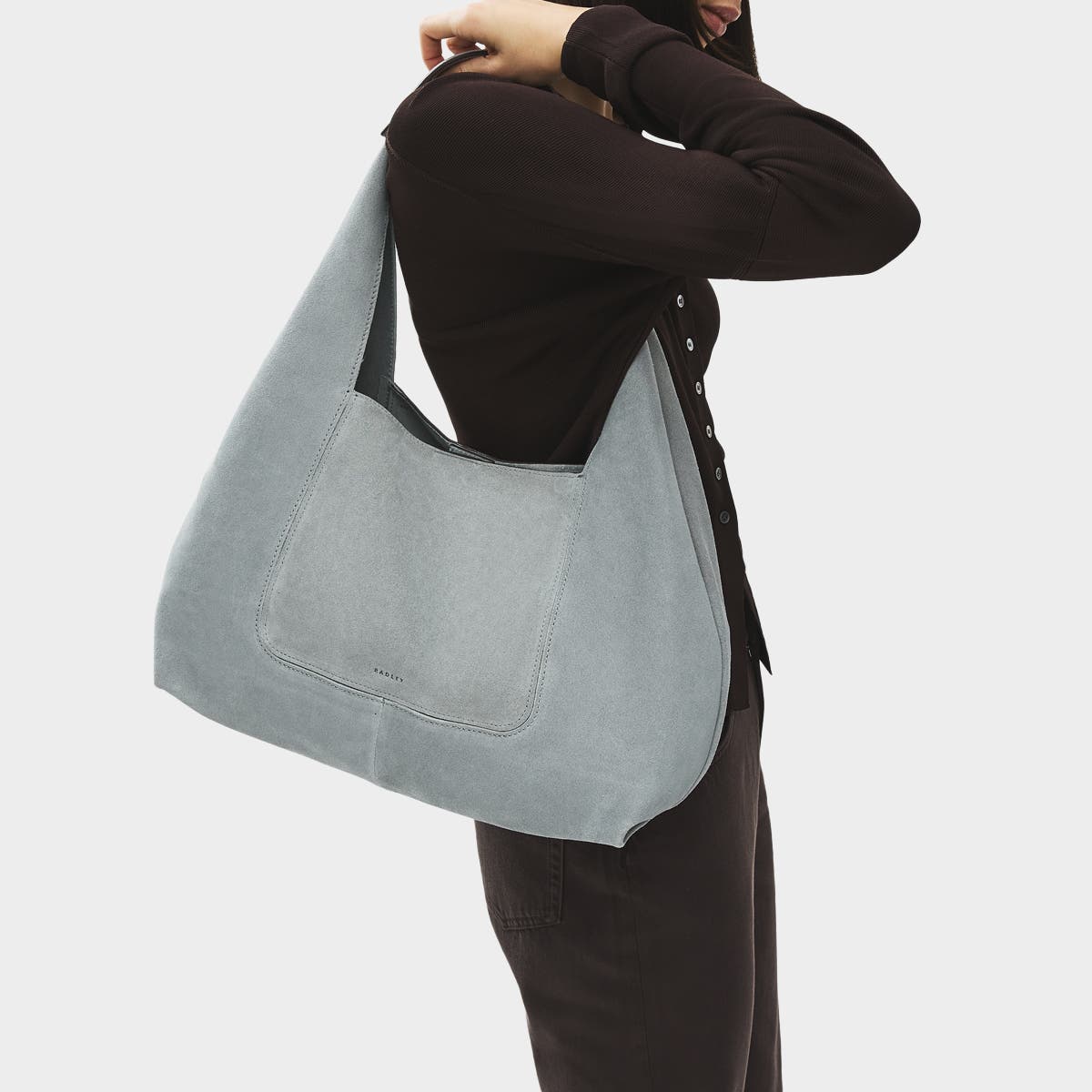 Radley The Maudie Large Open Top Shoulder Bag, Alternate, color, Steel