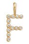  Gold Vermeil Initial F