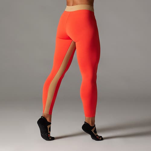 Tavi Mid Rise 7/8 Legging In Orange