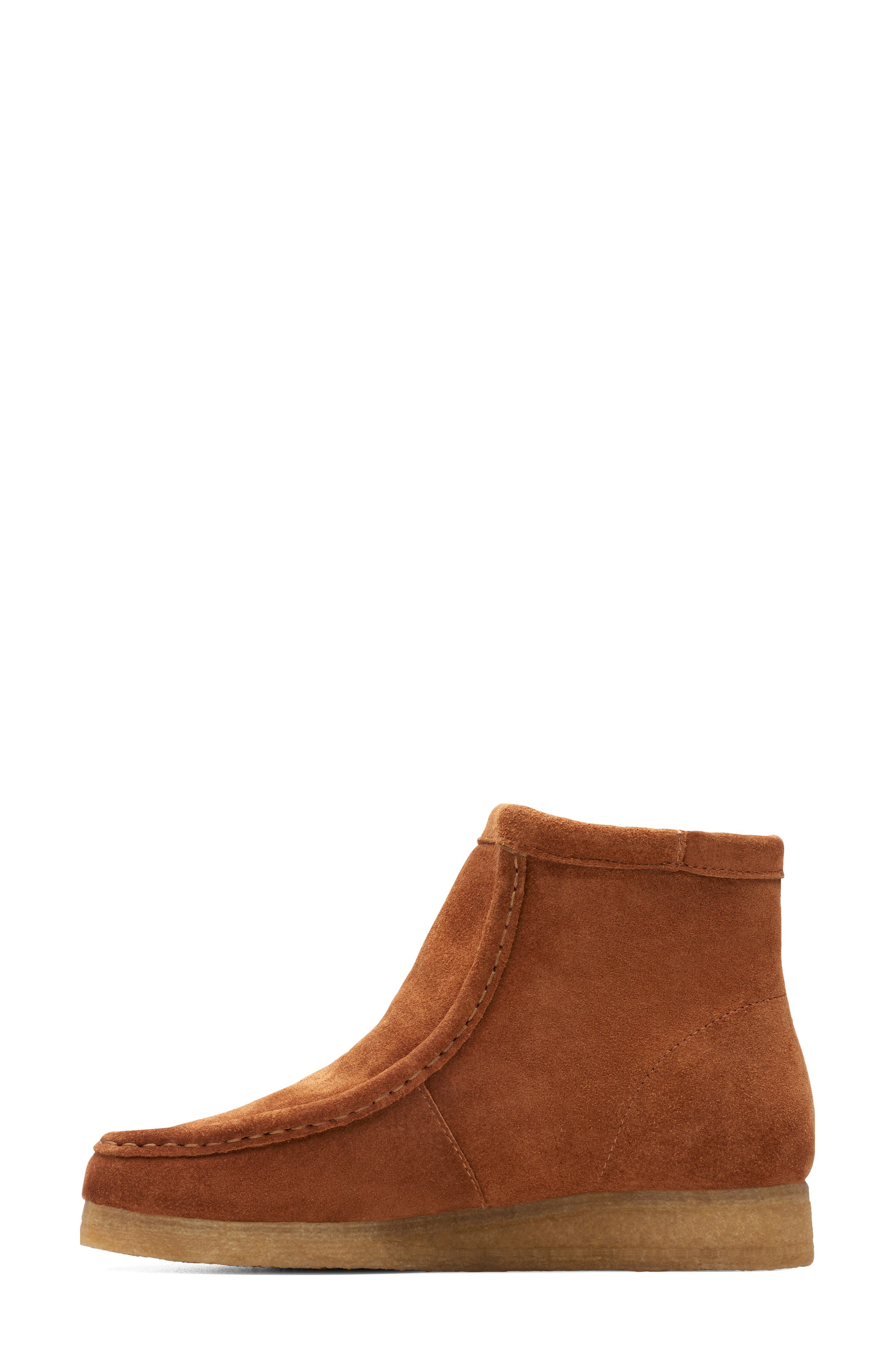 Clarks<sup>®</sup> Wallabee Hi Faux Shearling Bootie, Alternate, color, 