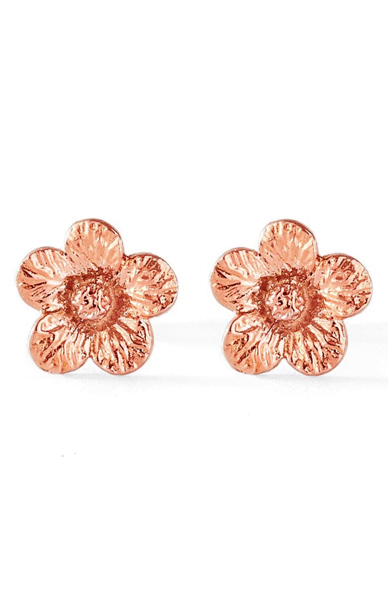 Bernard James Flora Petunia 14K Gold Earrings, Main, color, 