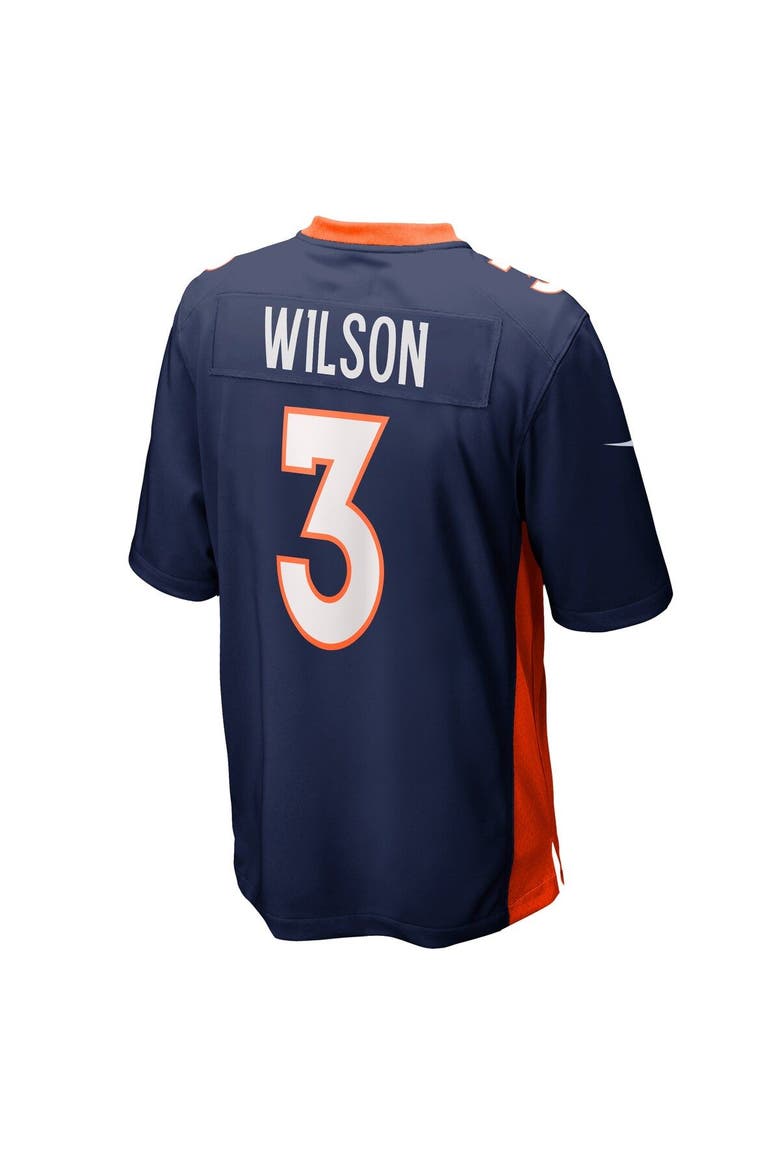 Men's Nike Russell Wilson Navy Denver Broncos Alternate Game