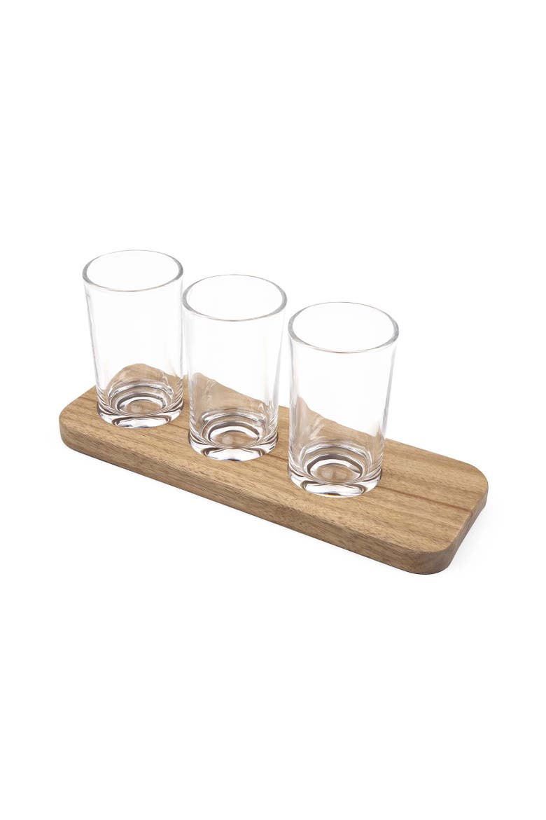 4 Piece Margarita and Frozen Drink Flight Tasting Set, Alternate, color, Brown