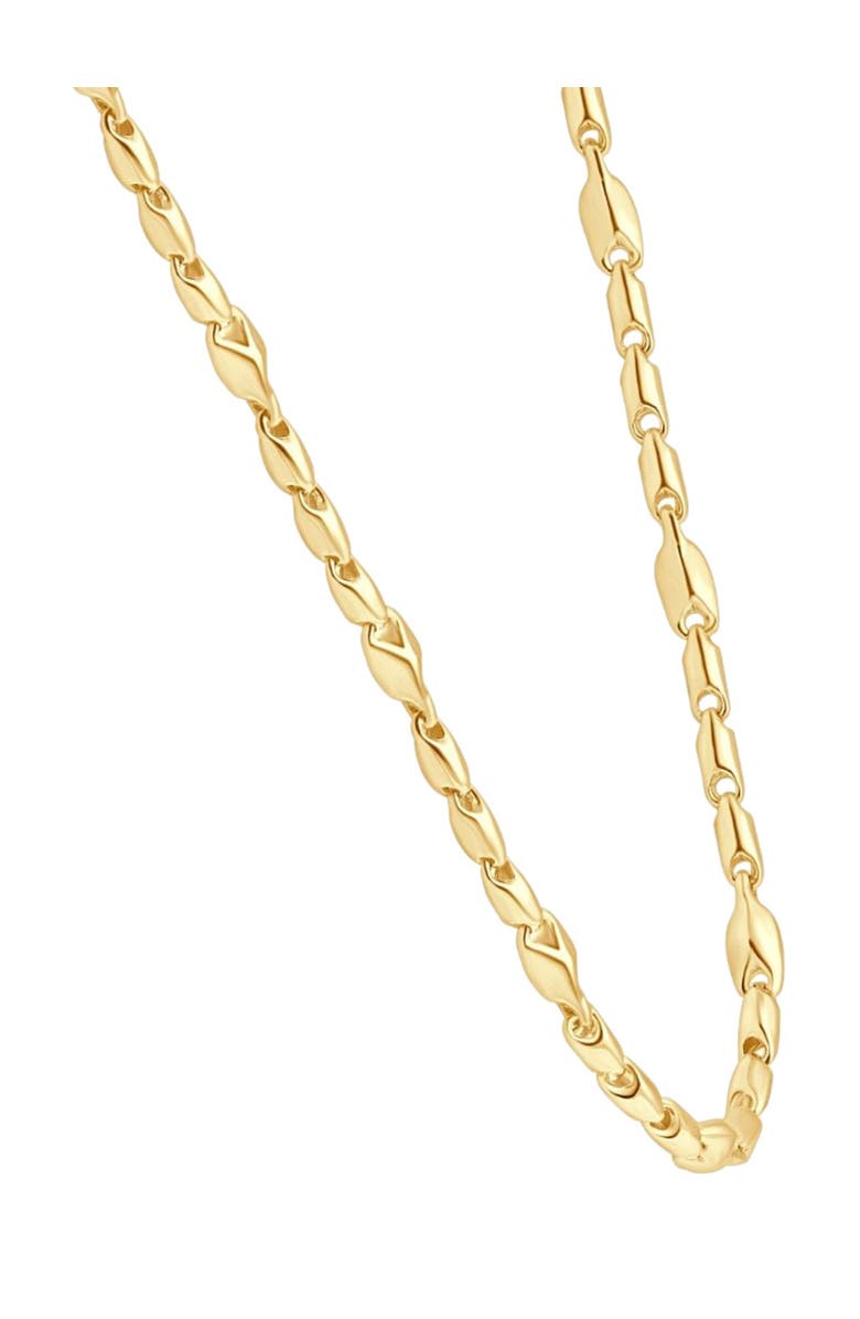 Bliss Diamond 14k Gold Women's 24" Chain Necklace 17 Grams 4mm Thick, Alternate, color, 14K Yellow Gold