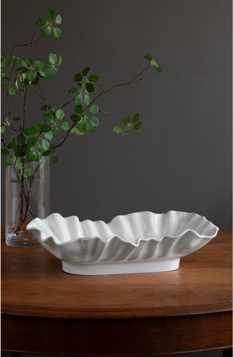 BEATRIZ BALL Collection VIDA Bloom Large Rectangular Bowl, Alternate, color, White