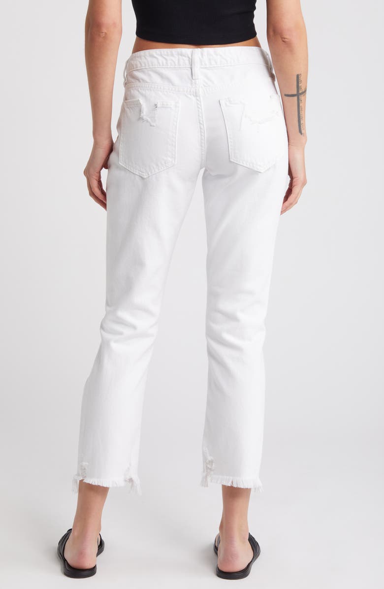 HIDDEN JEANS Slim Ripped Fray Hem Boyfriend Jeans, Alternate, color, 