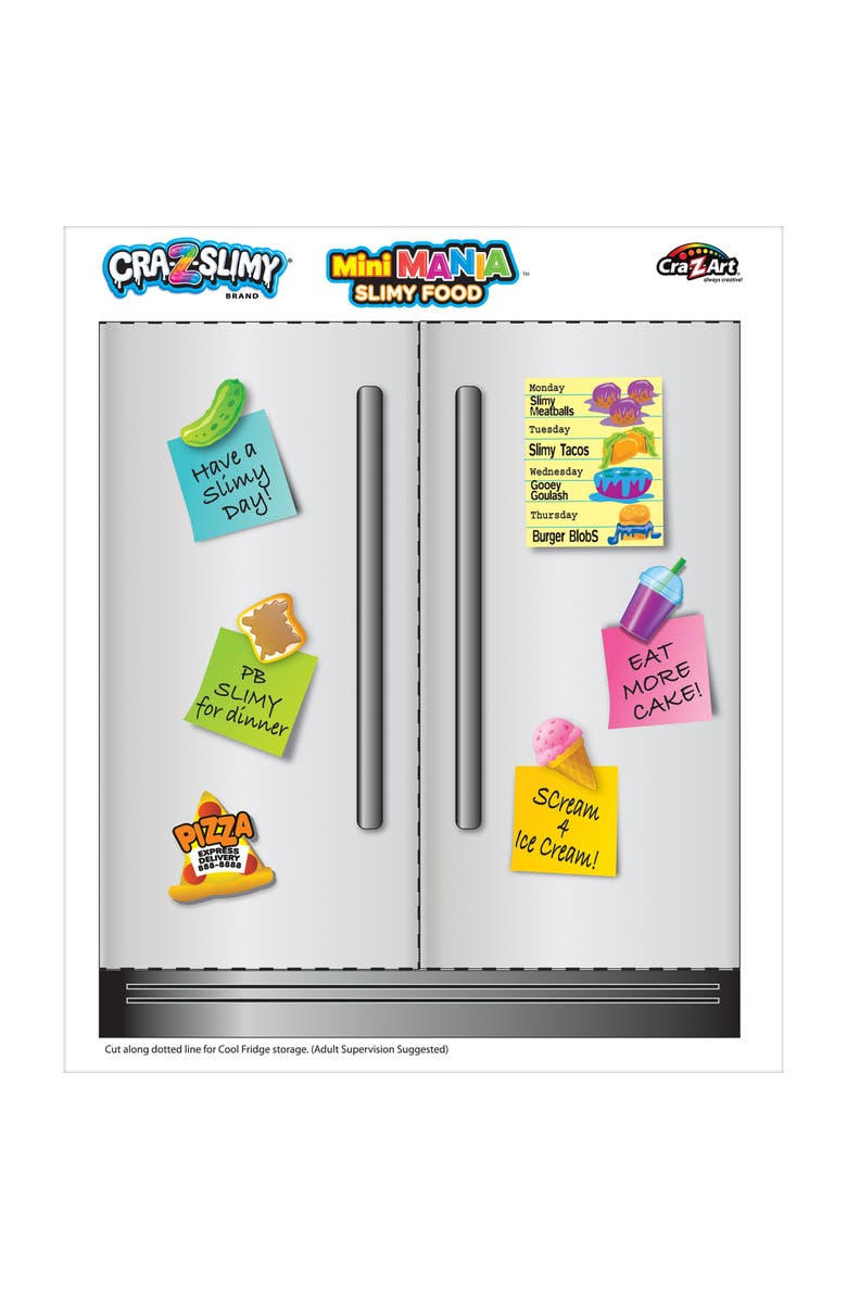 CRA-Z-ART Mini Mania Slimy Food Grocery Set, Ages 6+, Alternate, color, Multicolored