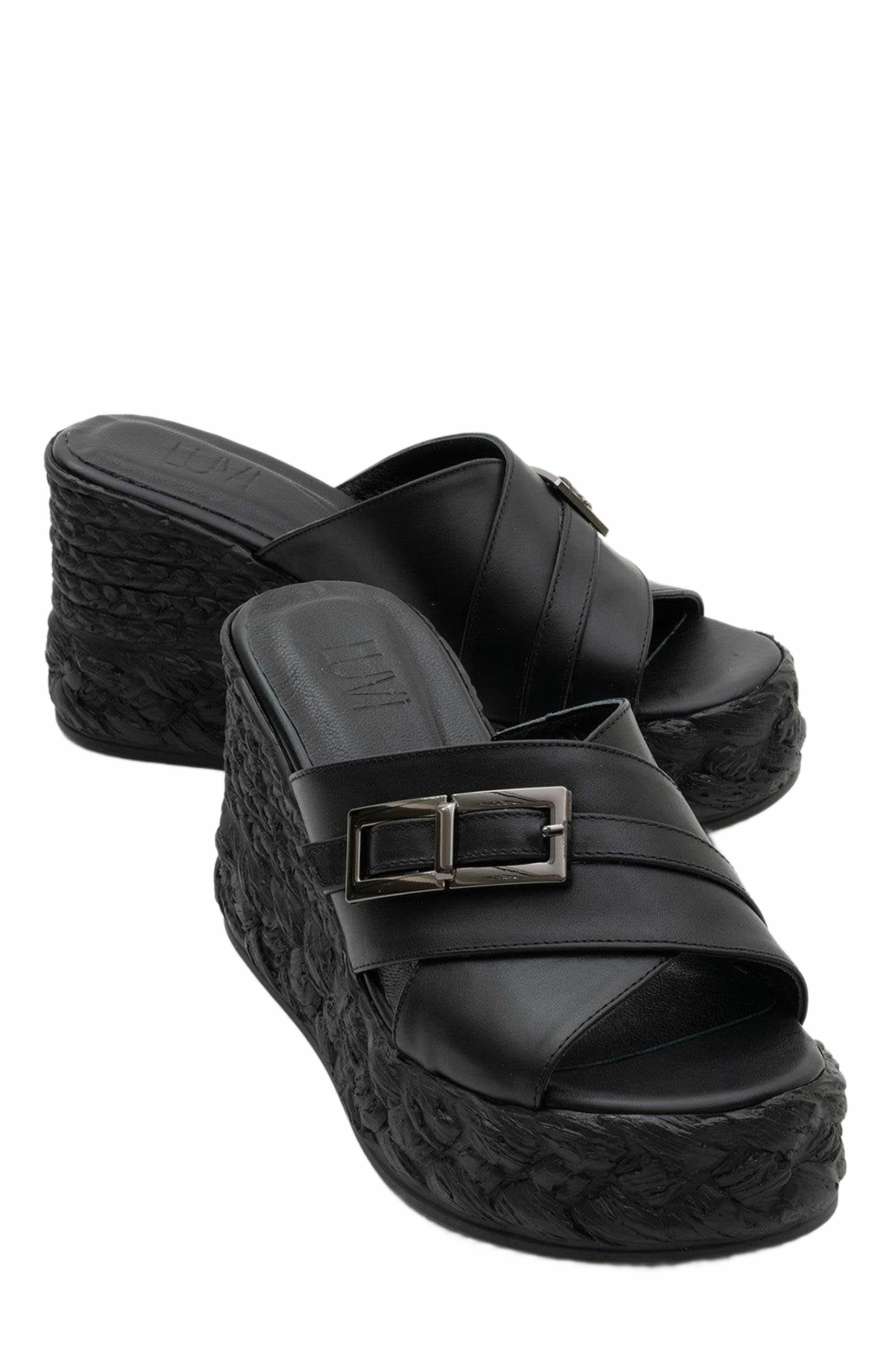 Forever & Always Shoes Palmas Leather Platform Sandal, Main, color, 