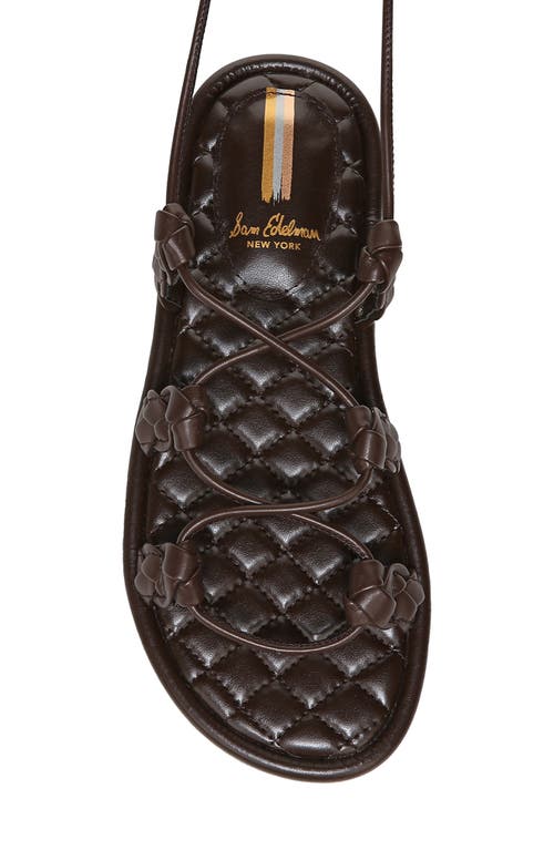 Sam Edelman Zariah Sandal In Dark Chocolate