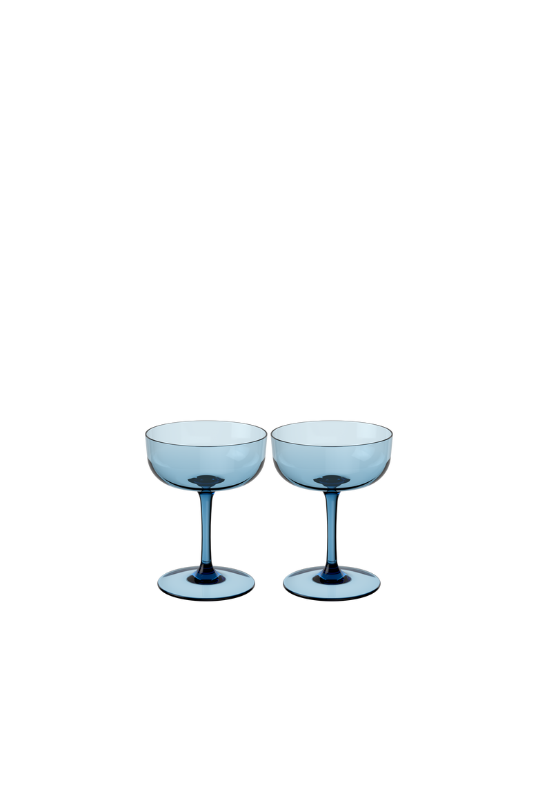Like Ice Champagne / Dessert Bowl Pair, Main, color, blue