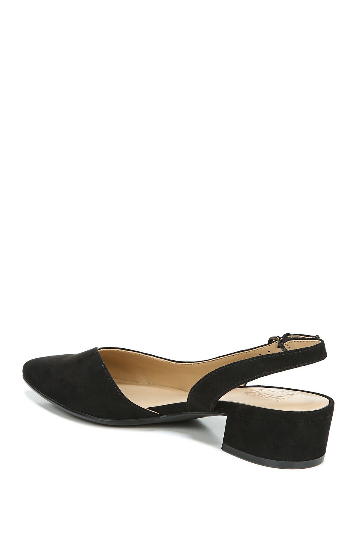 Naturalizer Frisco Pointed Toe Slingback Low Block Heel, Alternate, color, 