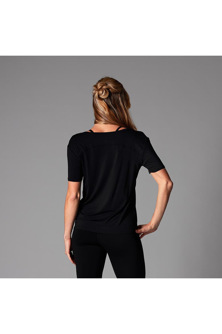 Everyday V-Neck Tee, Alternate, color, EBONY