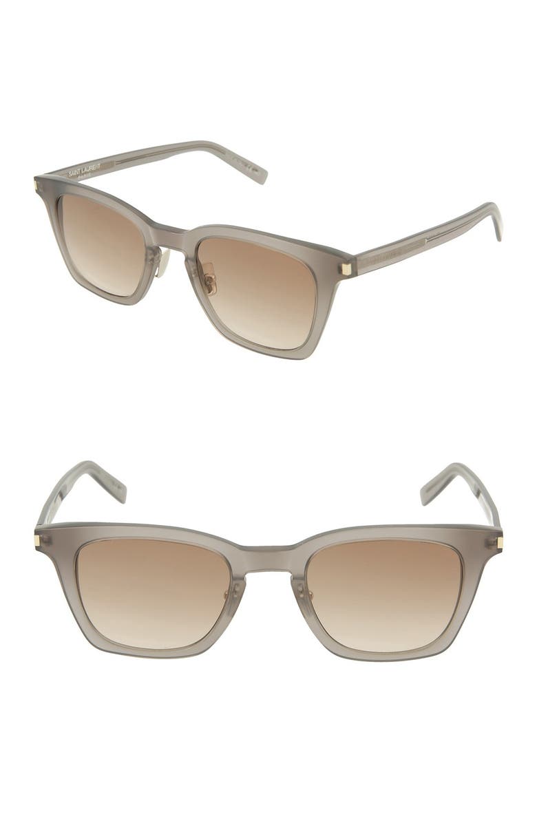 Saint Laurent 47mm Square Sunglasses, Main, color,
