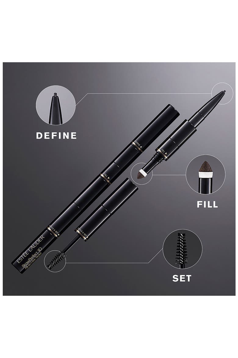 BrowPerfect 3D All-In-One Eyebrow Pencil & Gel Styler Multi-Tasker, Alternate, color, BLACKENED BROWN