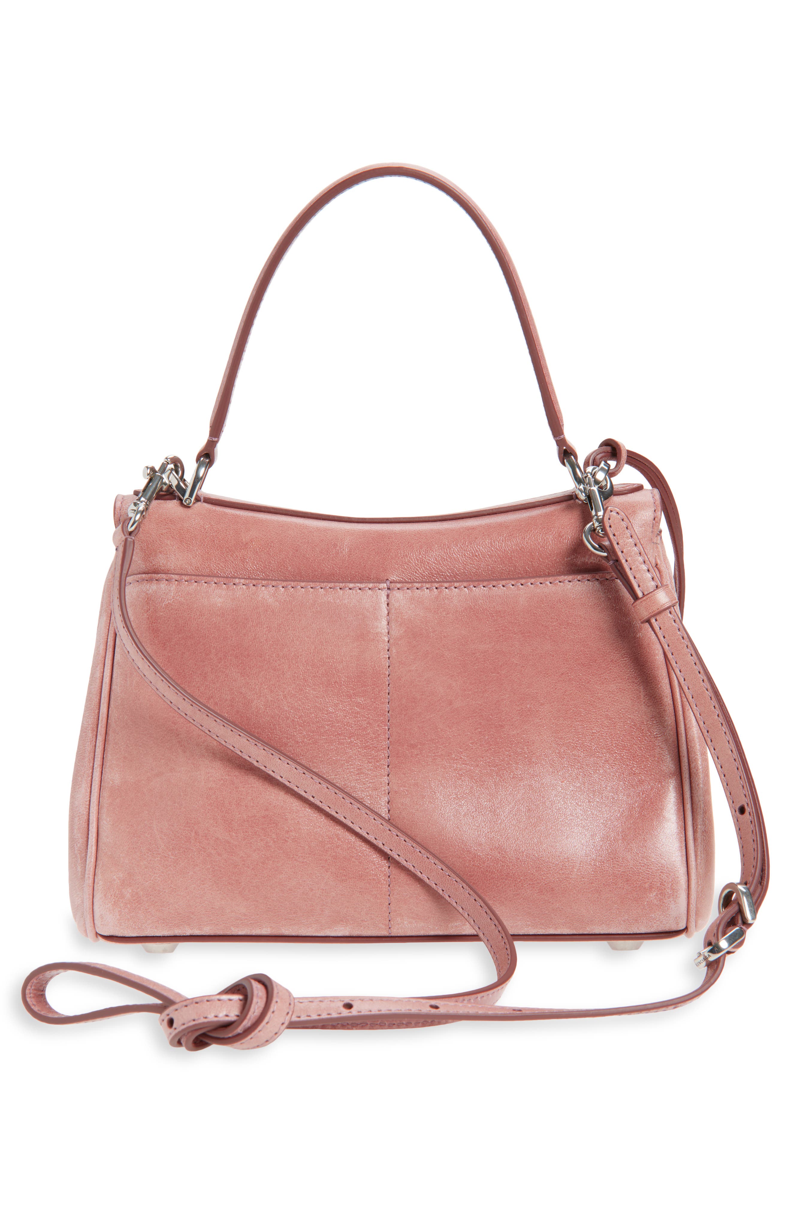 Balenciaga Mini Rodeo Lambskin Leather Top Handle Bag, Alternate, color, Rose Quartz
