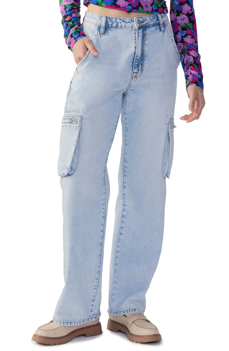 Sanctuary The Cargo High Waist Relaxed Fit Jeans, Main, color,