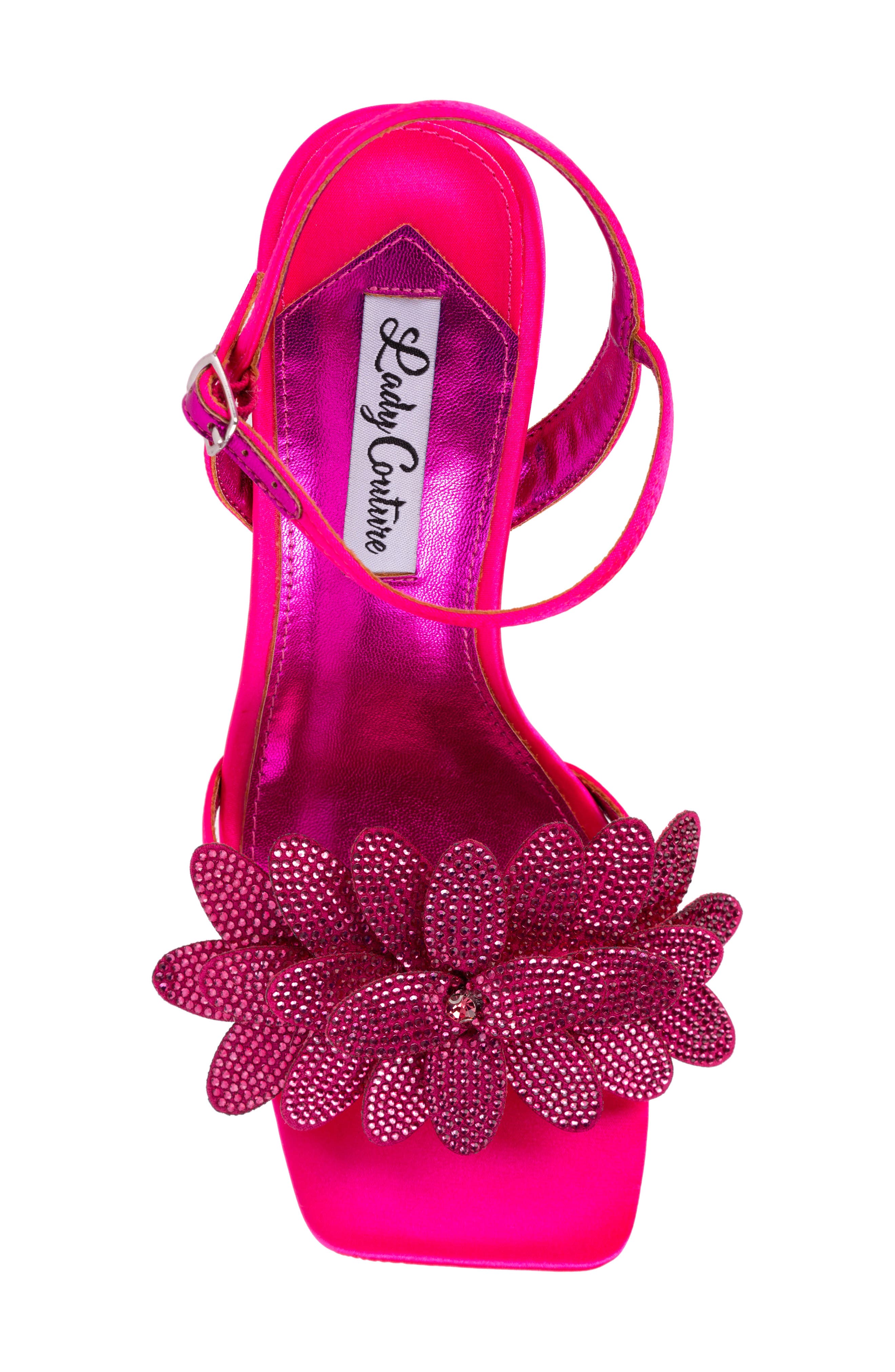 Lust Floral Ankle Strap Sandal, Alternate, color, FUCHSIA