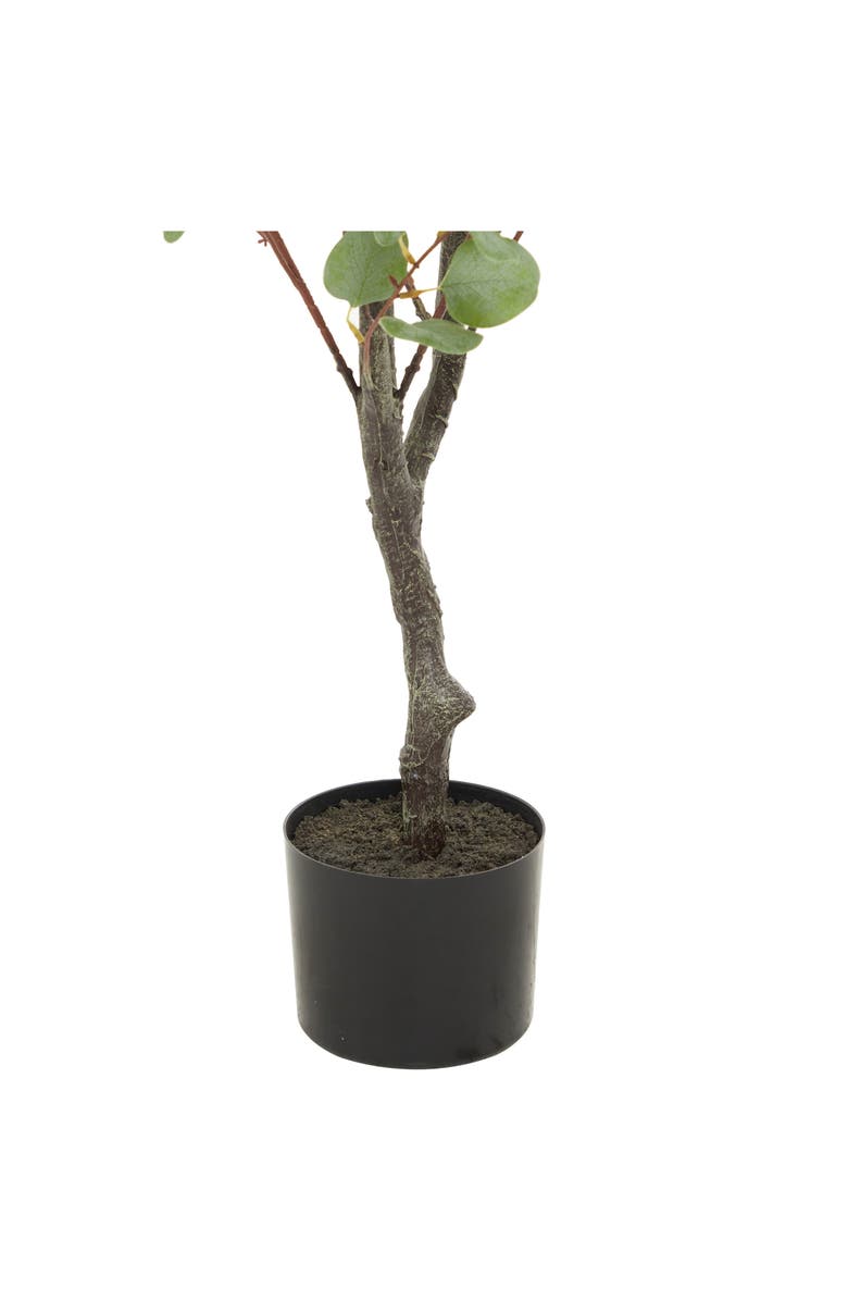 GINGER BIRCH STUDIO Green Faux Foliage Potted Artificial Eucalyptus Tree, Alternate, color,