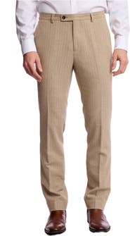 PAISLEY & GRAY Downing Slim Fit Pinstripe Wool Blend Pants