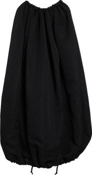 Comme des Garçons Gathered Diamond Jacquard Cocoon Dress