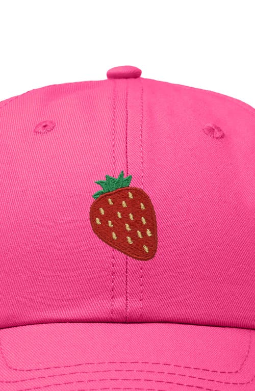 Dalix Strawberry Hat In Hot Pink