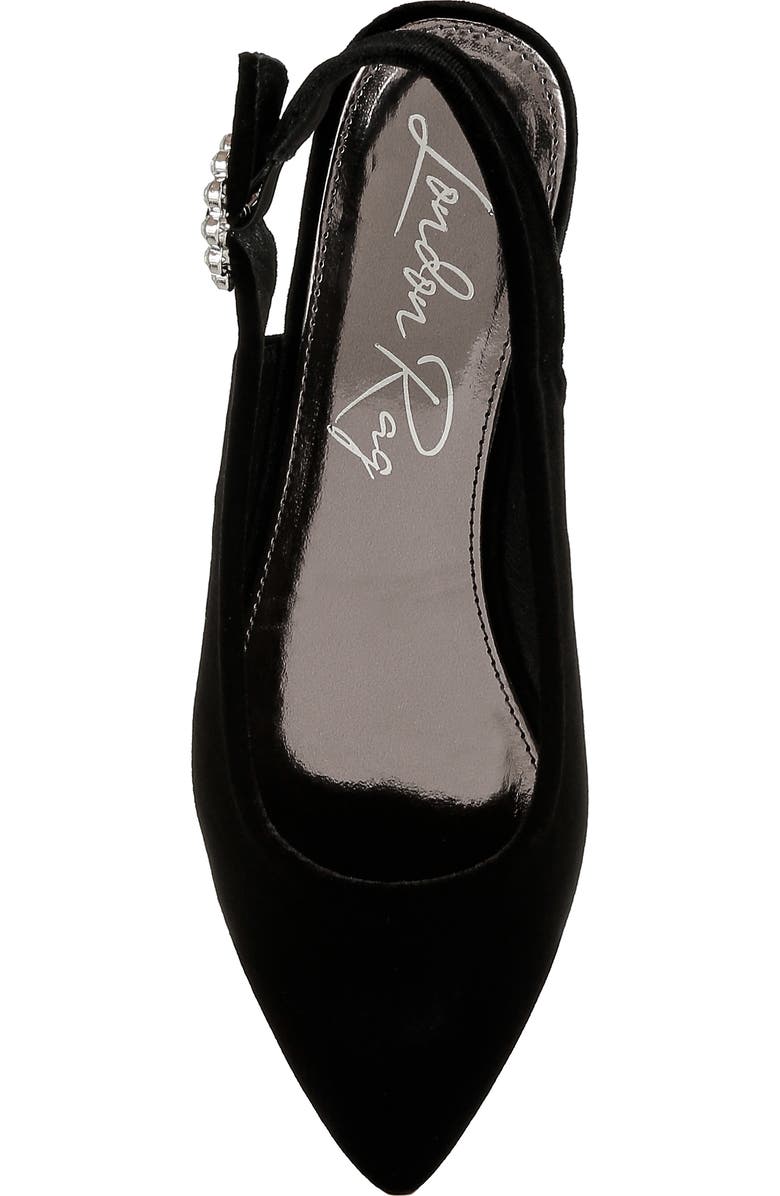 LONDON RAG Dolan Slingback Flat, Alternate, color, Black