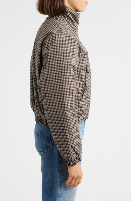 Brooklyn Industries Tartan Crop Jacket In Multi