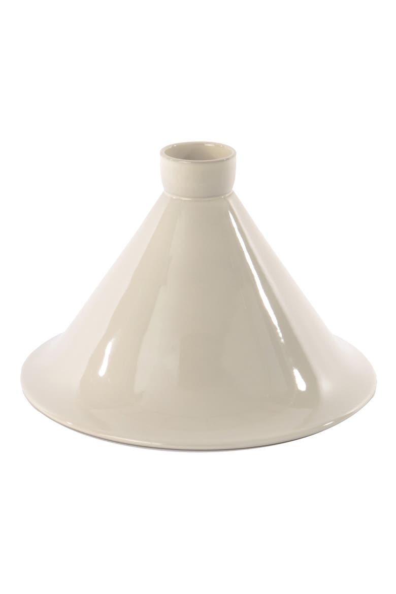 Ron 11.5" Stoneware Tajine Cover, Main, color, WHITE