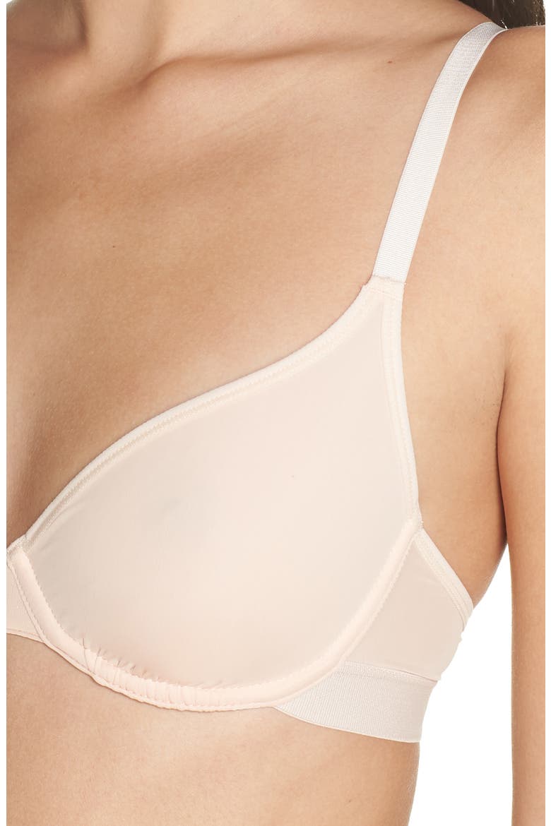 Silky Demi Bra, Alternate, color, PEACH