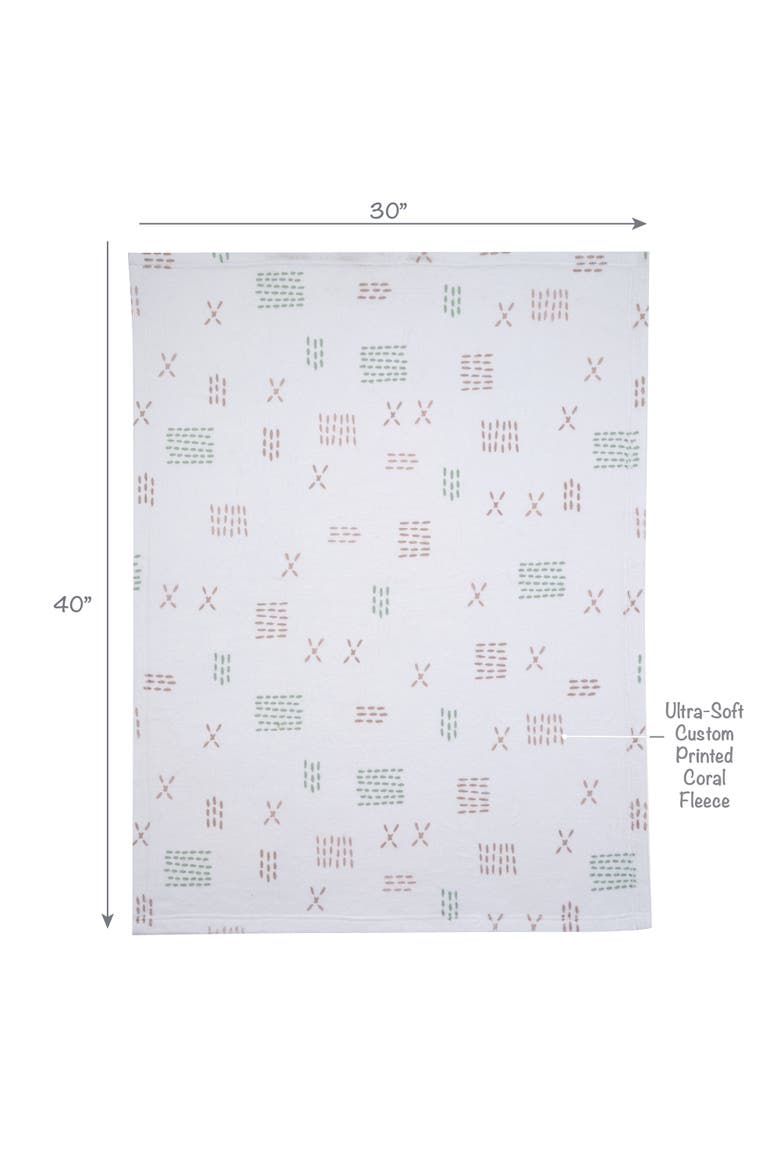 Farmyard Friends Soft White Fleece Baby Blanket, Alternate, color, Cream