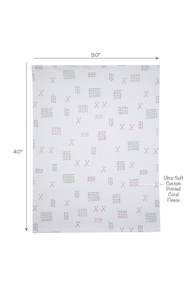 Bedtime Originals Farmyard Friends Soft White Fleece Baby Blanket, Alternate, color, Cream