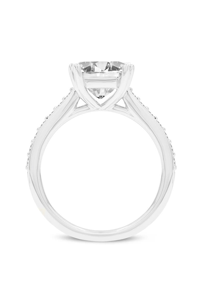 Kalina 14K White Gold Princess Cut Lab Grown Diamond Engagement Ring - 3 Ct, Alternate, color, 14K White Gold