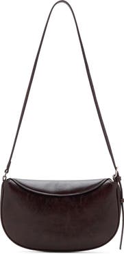 MANGO Oval Flap Faux Leather Crossbody Bag