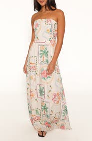 Petal & Pup Lindon Strapless Maxi Dress