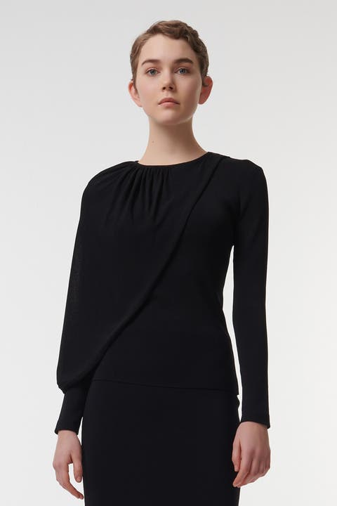 Knitted Top with Scarf Detail