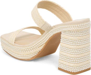 Alani Faux Pearl Platform Sandal
