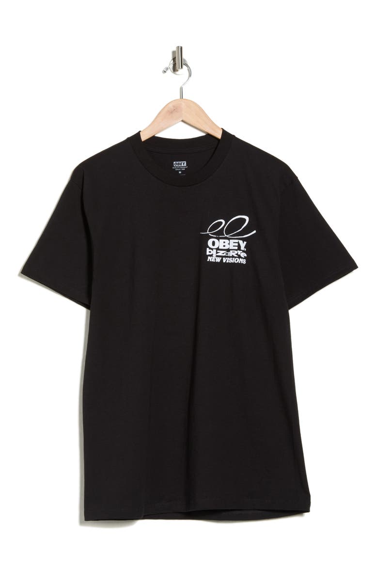 Bizarre New Visions Graphic T-Shirt, Alternate, color, BLACK