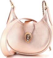 Pre-Owned Bvlgari Serpenti Ellipse Crossbody Bag Leather Micro