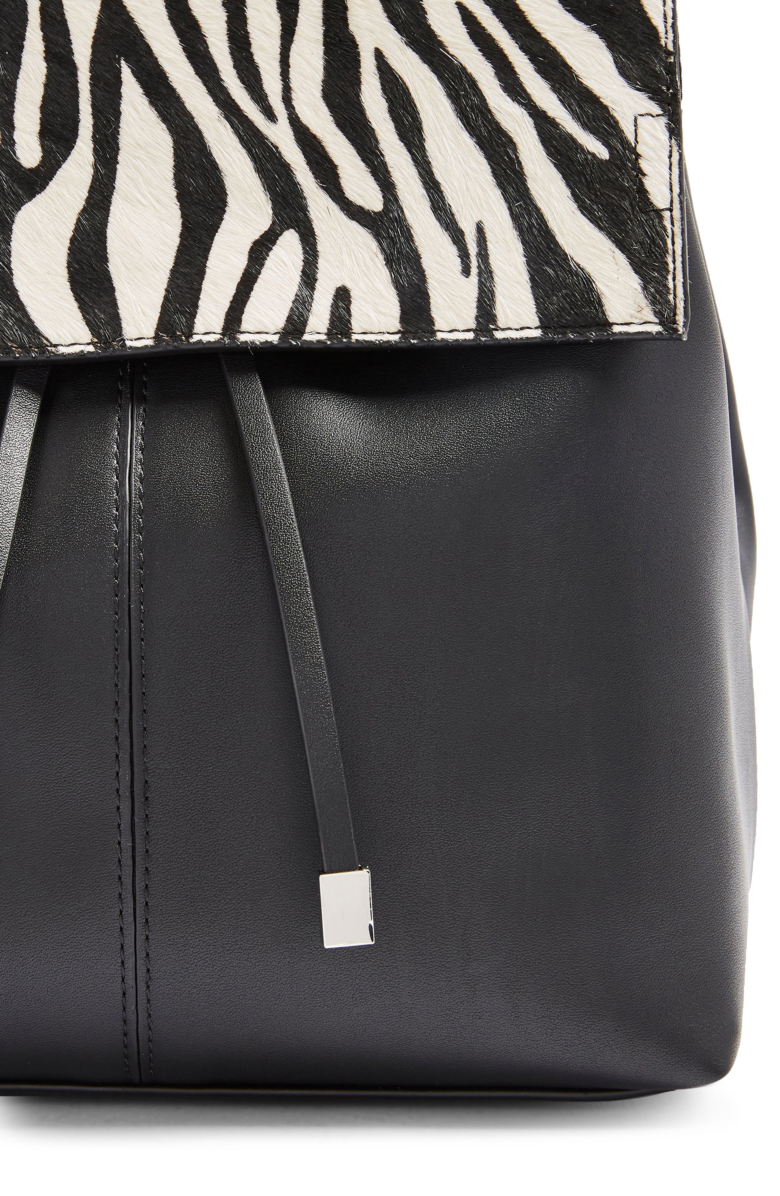 Ellis Flap Backpack, Alternate, color, BLACK MULTI PRINT CALF HAIR
