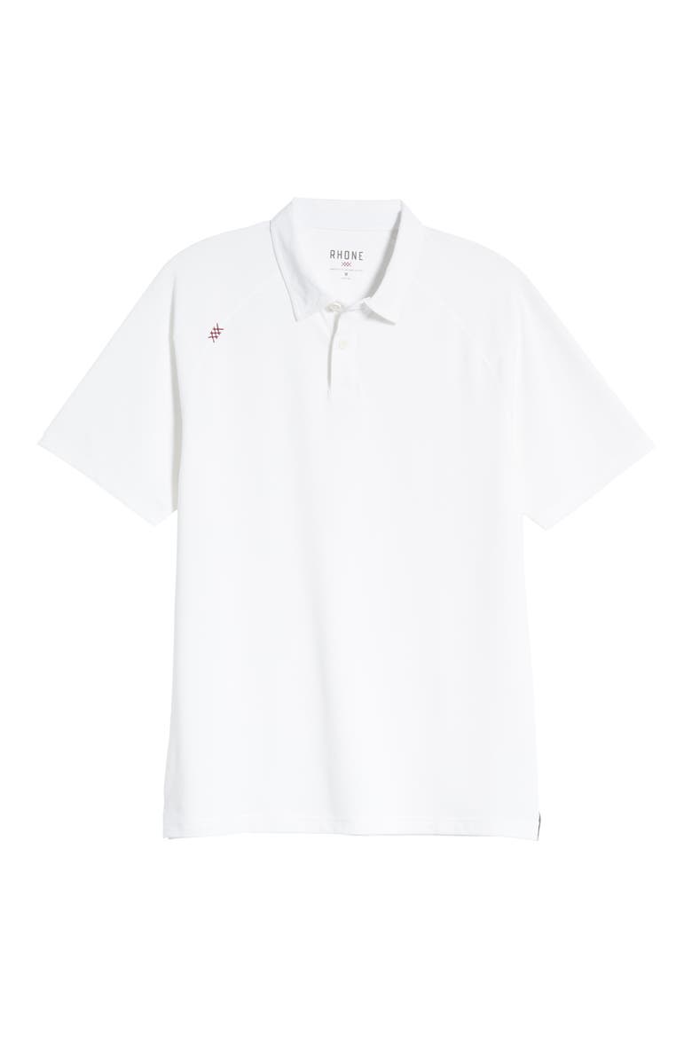 Delta Piqué Performance Polo, Alternate, color, WHITE
