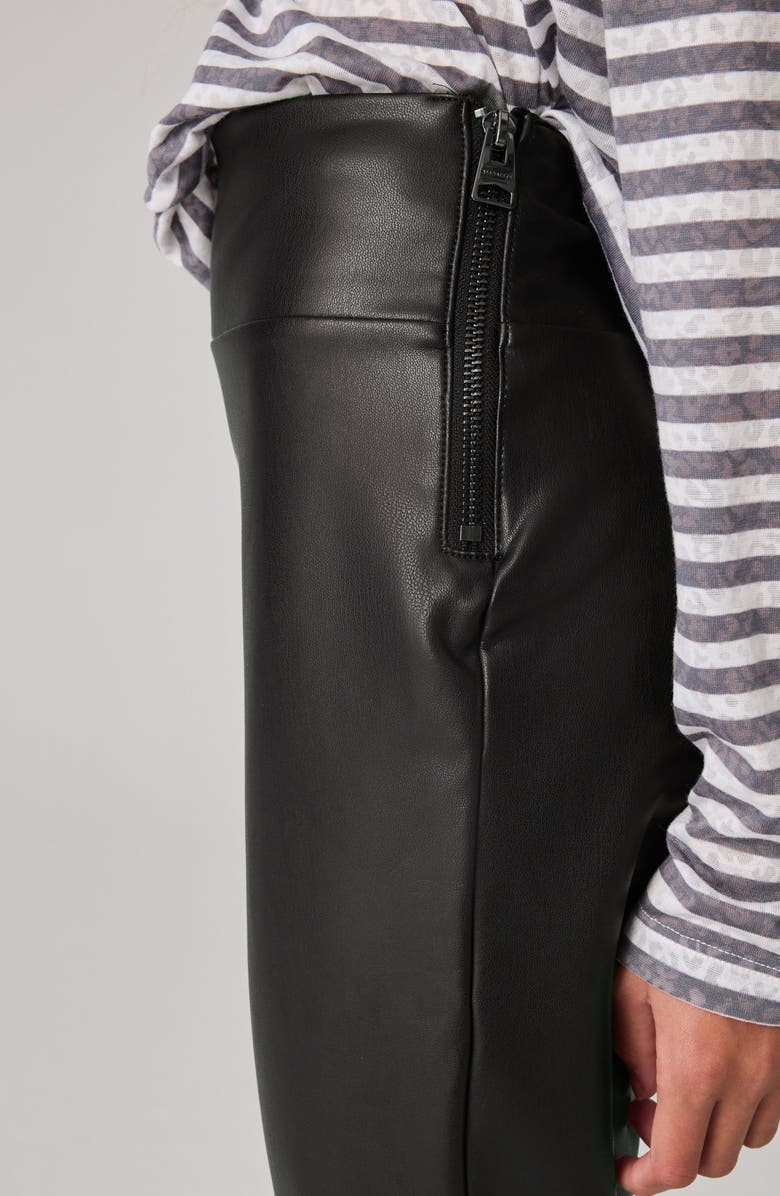 smALLSAINTS by ALLSAINTS Kids' Faux Leather Leggings, Alternate, color, Black