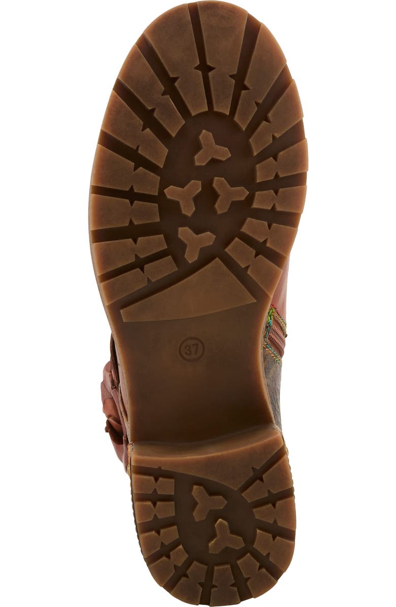 L'Artiste by Spring Step Martinela Combat Boot, Alternate, color, Brown Multi