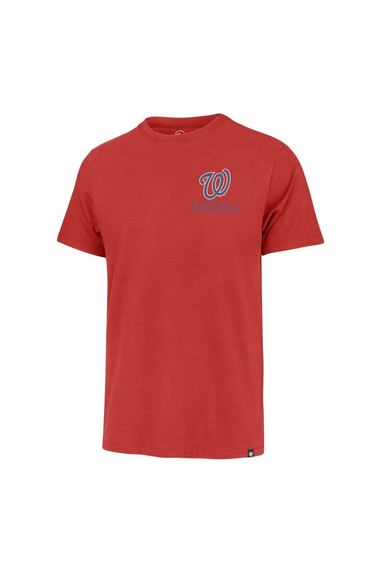 Men's '47 Red Washington Nationals Hang Back Franklin T-Shirt, Alternate, color, Red