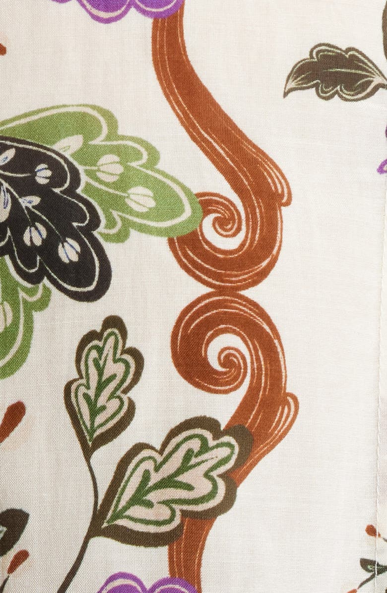 FARM Rio Rococo Floral Lace Trim Blouse, Alternate, color, Rococo Flowers Cream