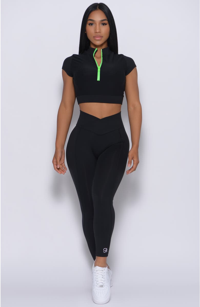 Bombshell Sportswear Brazilian 7/8 Legging, Alternate, color, Black