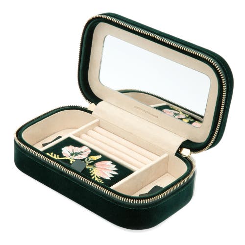 Wolf Zoe Travel Zip Case In Green