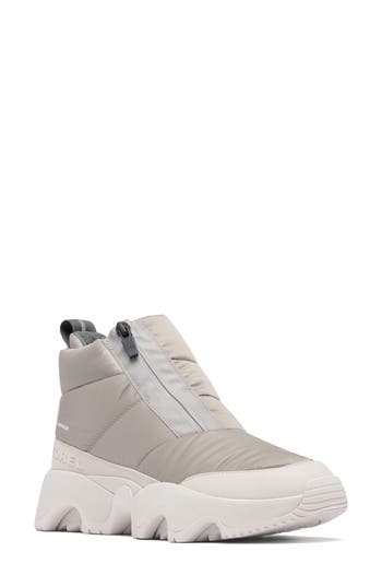Sorel Kinetic Impact Waterproof Zip Bootie In Neutral
