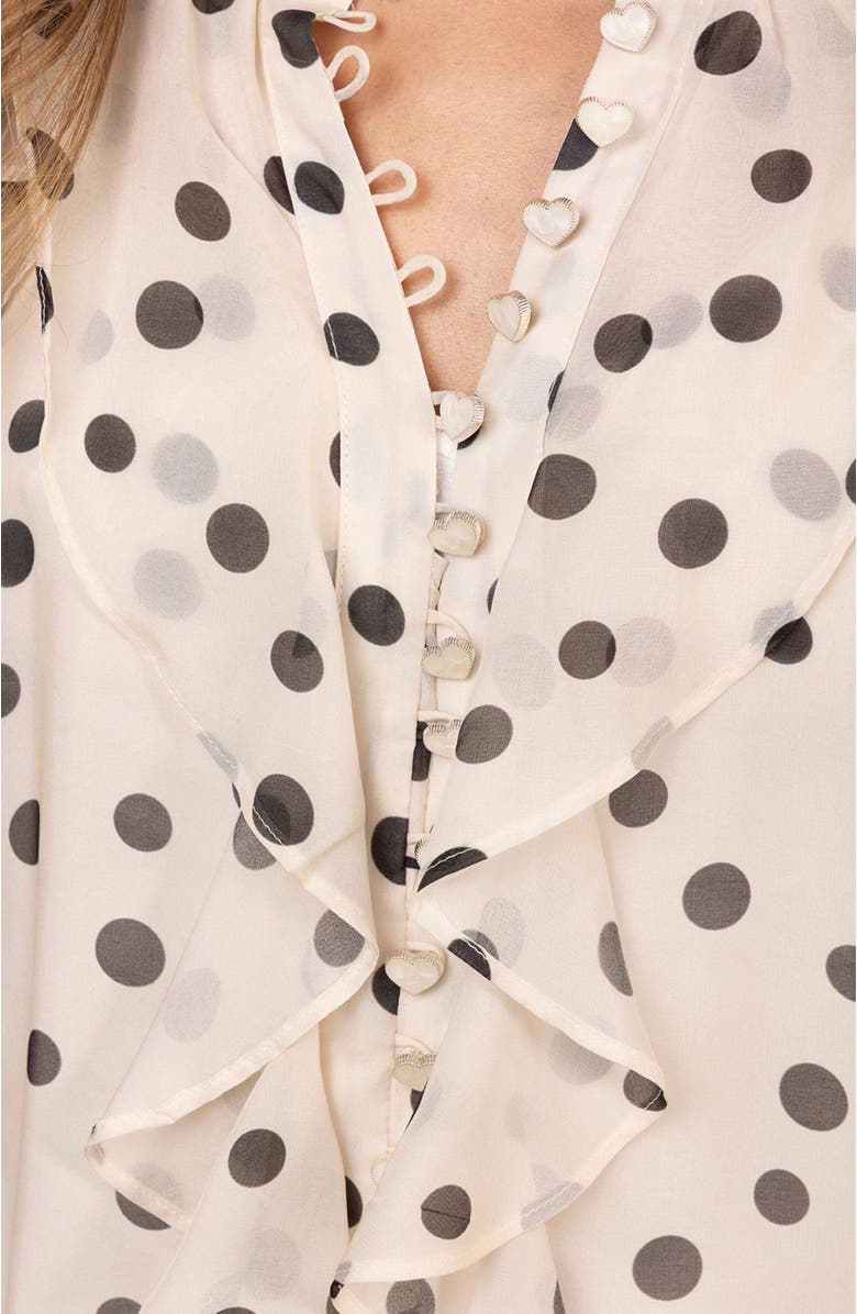 Hale Bob Jaylene Silk Top, Alternate, color, Ivory