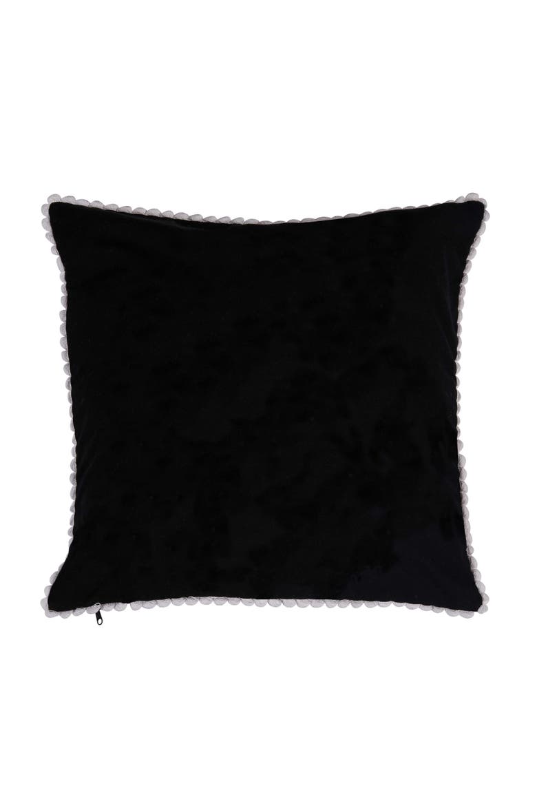 Fun Skully Dance Trio Halloween Accent Throw Pillow, Alternate, color, White